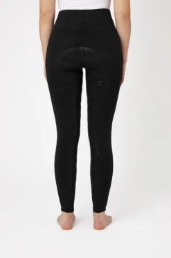 Horze Reitleggings Für Damen Mit Silikonvollbesatz Und Handytasche -Reitmode Meiste cp3593 bl 04