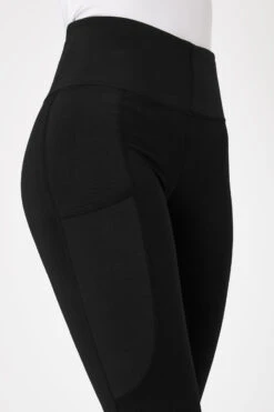 Horze Reitleggings Für Damen Mit Silikonvollbesatz Und Handytasche -Reitmode Meiste cp3593 bl 05