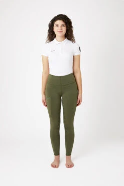 Horze Reitleggings Für Damen Mit Silikonvollbesatz Und Handytasche -Reitmode Meiste cp3593 dgr 03