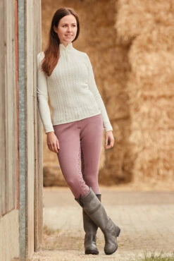 Horze Wasserdichte Damen Country Stiefel Mit Kunstfellfutter -Reitmode Meiste cp3913 bl 08